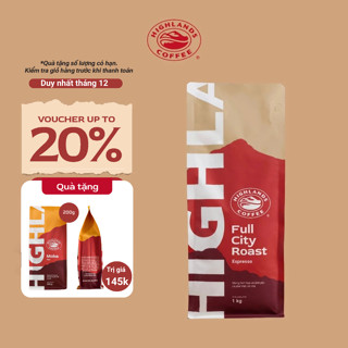   Mua 1 tặng 1  Cà phê rang Full City Roast Highlands Coffee gói 1kg - 0CPG12 