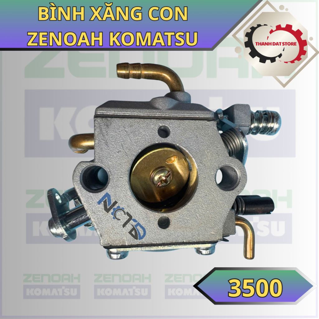 Bình Xăng Con Chế Hoà Khí Máy Cưa ZENOAH KOMATSU 3500