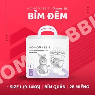  Bỉm quần ban đêm Momo Rabbit - size L - 28 pcs - 9-14kg 