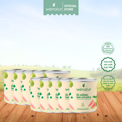 [COMBO SỈ GIÁ TỐT] Ổi Hồng Miếng Ngâm Nước Đường Đóng Lon 565g