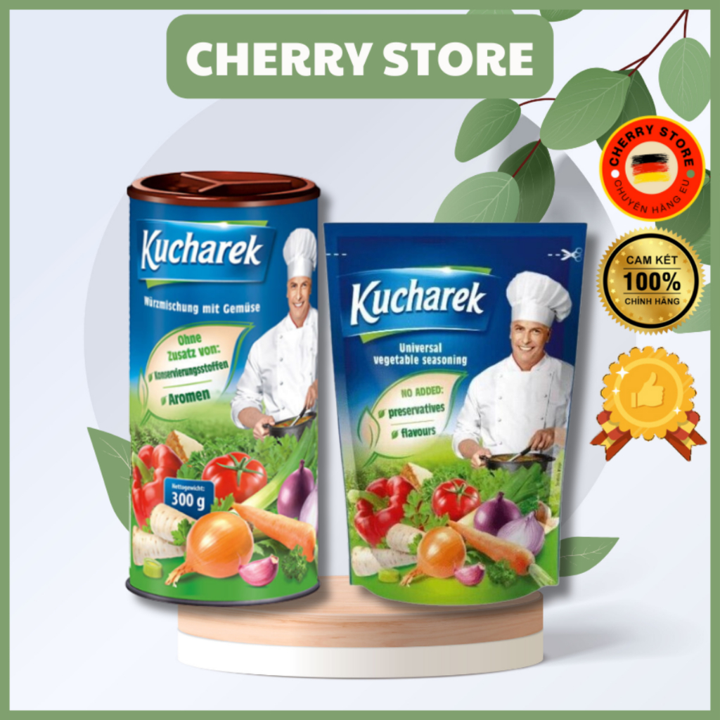 Hạt nêm hữu cơ từ rau củ Kucharek, gia vị từ rau củ Đức