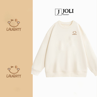  Áo Sweater THÊU Hoa Hướng Dương Nam Nữ By JOLI Unisex Chất Nỉ Lót Bông Form Rộng J Joli Trendy 