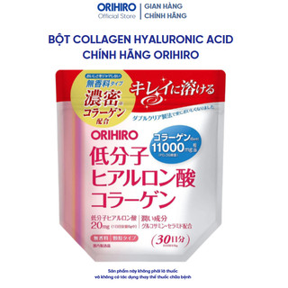  Bột Collagen Hyaluronic Acid Làm Đẹp Da Orihiro 11000mg 180g túi 