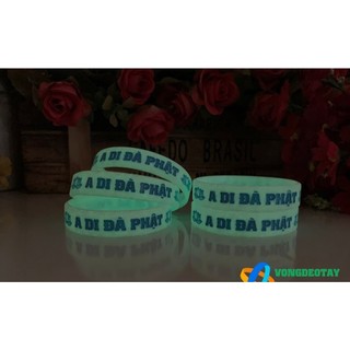 Vòng Tay A Di Đà Phật Phát Quang, Vòng Tay Cao Su In Phật Hiệu
