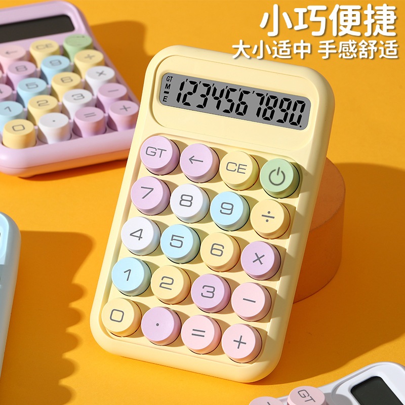 Máy Tính Cầm Tay Mini Màu Pastel - Calculator Màu Kẹo Ngọt, Siêu Dễ Thương - Máy Tính Kế Toán
