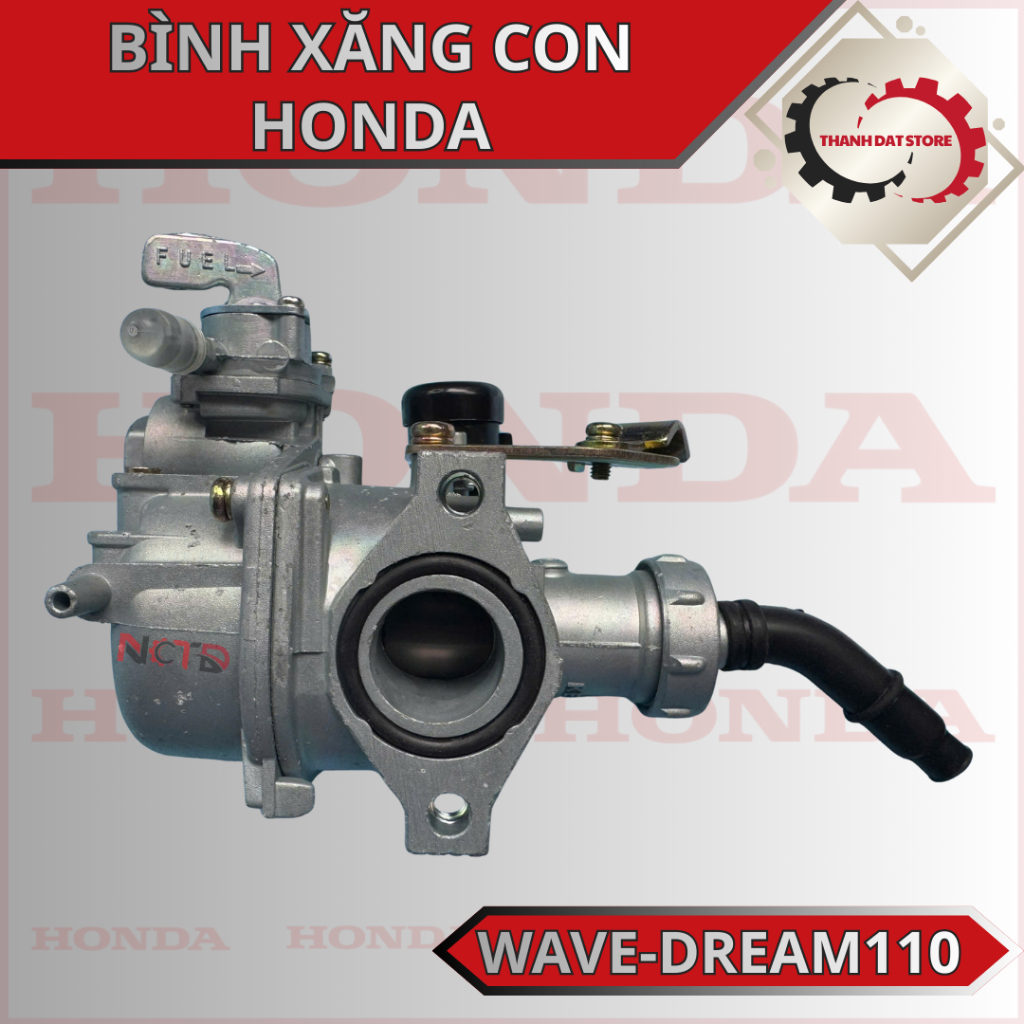 Bình Xăng Con Chế Hoà Khí Xe Máy  HONDA WAVE-DREAM 110