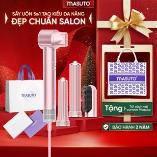  Máy sấy uốn tạo kiểu 5in1 Masuto Airstyler công nghệ ion âm bảo vệ  tóc bảo hành 12 tháng 