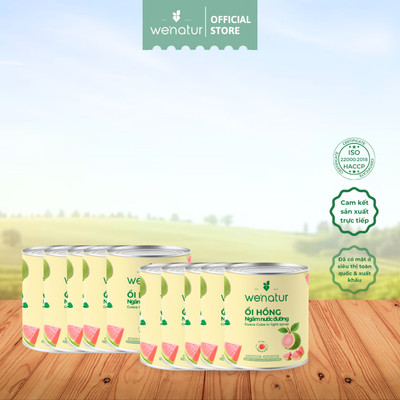 [COMBO SỈ GIÁ TỐT] Combo Ổi Hồng Viên Ngâm Nước Đường Đóng Lon 565g