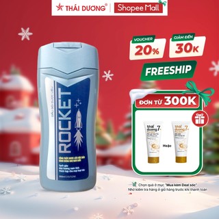  Dầu Gội Dược Liệu Rocket  chai 300ml – dành cho Nam giới  ngăn ngừa gàu m ngứa_Sao Thái Dương 