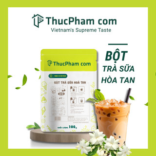  100G Bột Trà Sữa Hòa Tan Uống Liền ThucPhamcom - Vị Hồng Trà Matcha Việt QuấtBéo Ngậy Đậm Vị Trà 