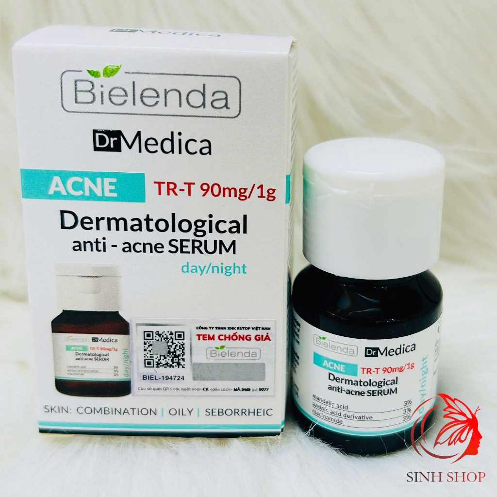 [Hàng nhập khẩu] Serum Bielenda Dr Medica Anti-acne Dermatological giảm mụn, ngừa thâm 30ml