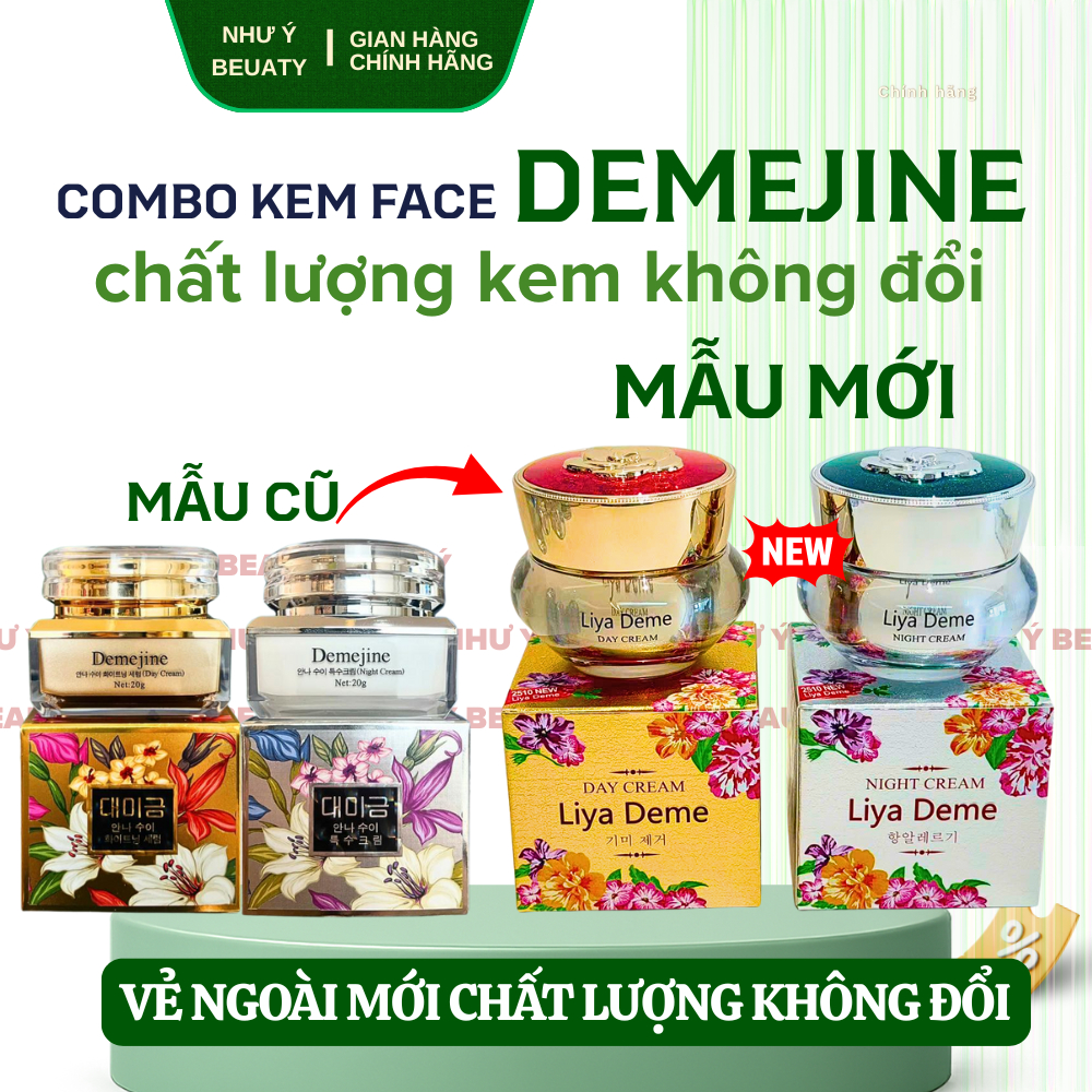 (Demejine Mẫu Mới) Bộ kem Liya Deme Hỗ Trợ Làm Đẹp Da 20g