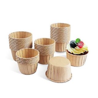Set 50c, Set 100c Cupcake giấy NƯỚNG MUFFIN, Cupcake giấy nướng (chén giấy) mầu trắng,nâu _CT Mart Tam Trinh
