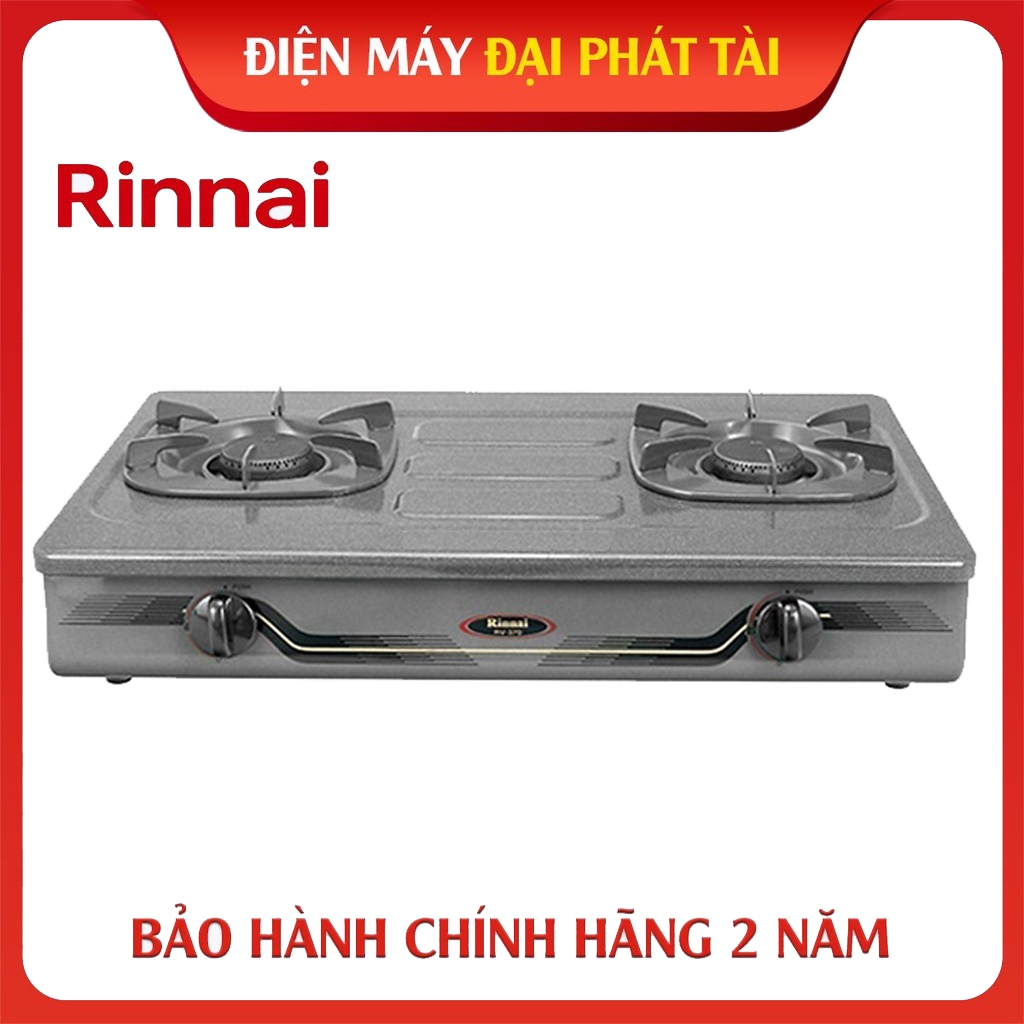 Bếp gas đôi Rinnai RV-370(GM)N ( Xám Đen)