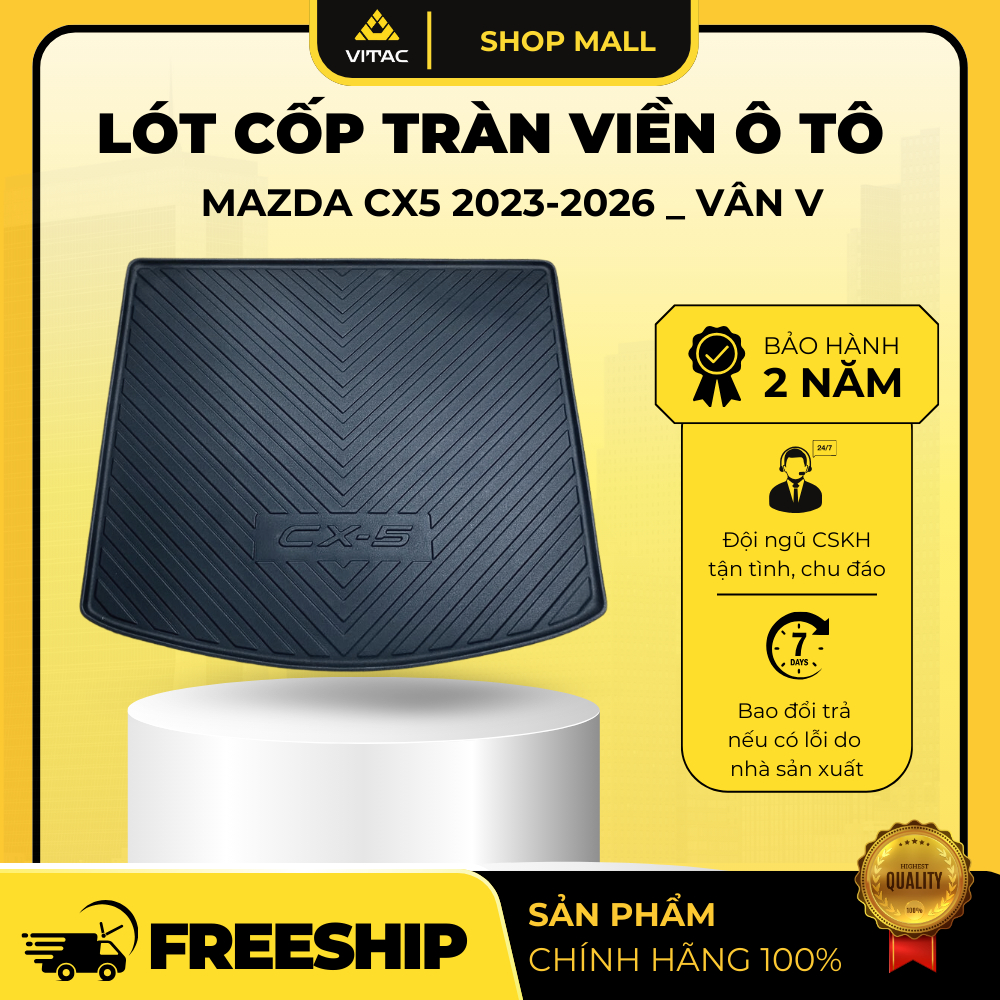 VITAC MALL - THẢM LÓT CỐP Ô TÔ XE MAZDA CX5 2023 - 2026