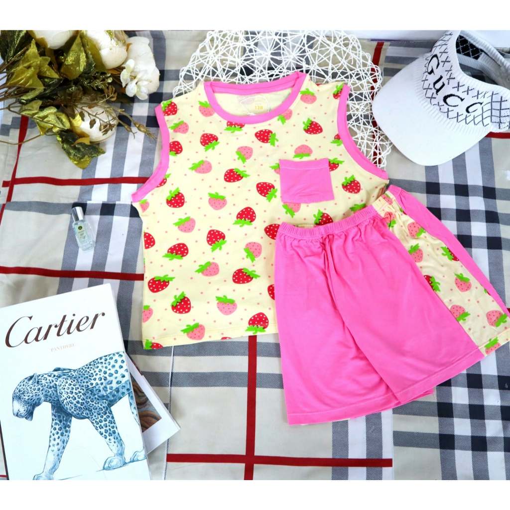 Đồ bộ mặc nhà short tay ngắn chất liệu cotton mịn KMART SUNK03