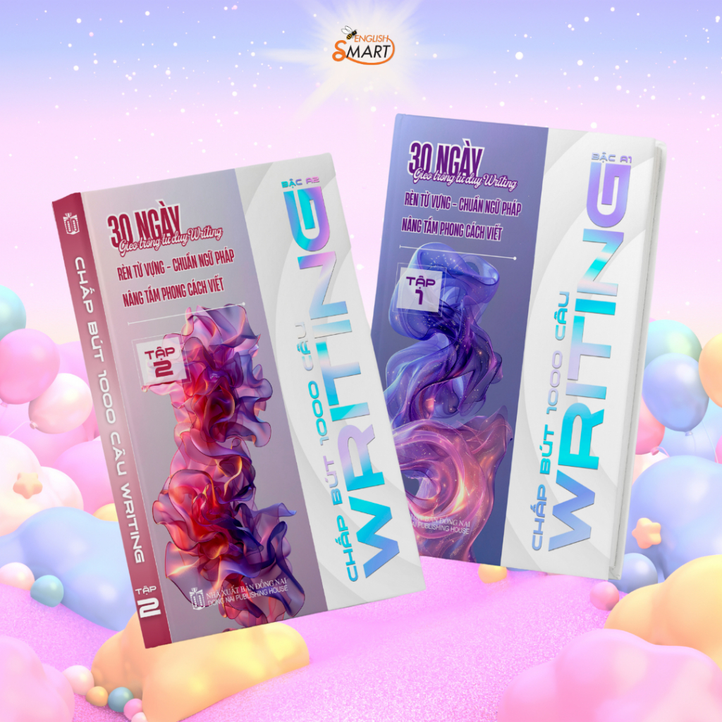 Combo 2 Cuốn Sách Luyện Viết – 1000 Câu Writing & 60 Ngày Phát Triển Tư Duy Viết – Tặng Kèm File Ngh