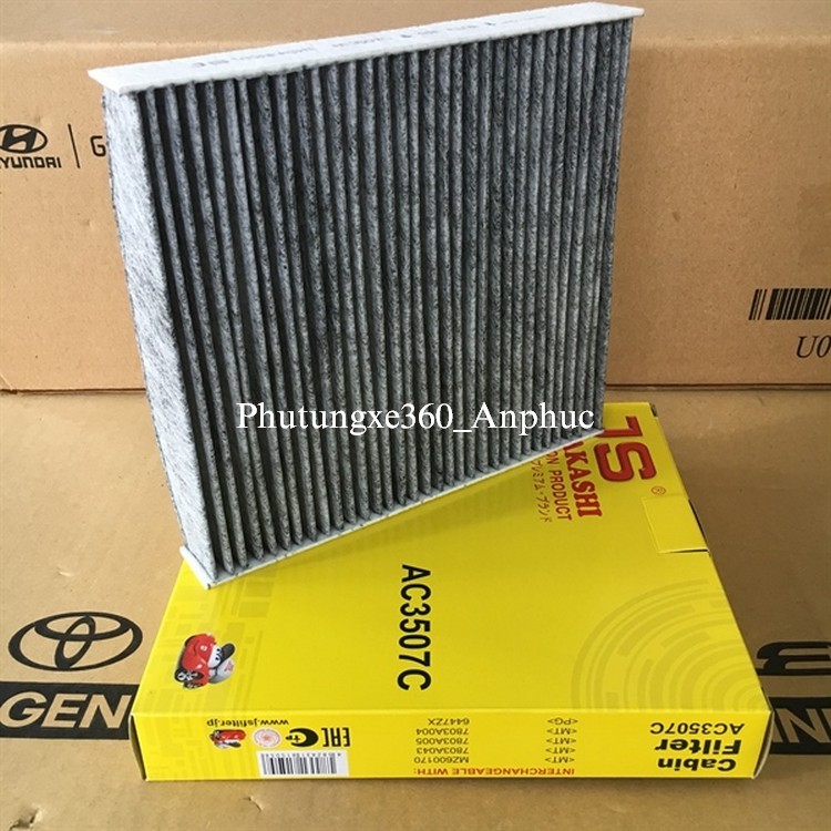 Lọc Gió Máy Lạnh Cao Cấp Isuzu Mu-X 1.9L 2018 - 2025 hiệu JS Asakashi Nhật AC3507C