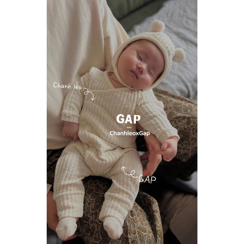 Body Sleep Nỉ Ấm hãng G.A.P ,sleepsuit nỉ bông, trần bông cho bé trai/gái 3M,6M,9M,12M,18M