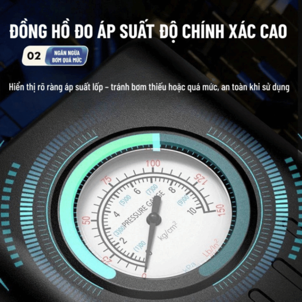 Máy Bơm Lốp Xe Ô Tô Xe Máy Xe Đạp Không Dây Cầm Tay Có Đồng Hồ Hiển Thị, Công Suất Lớn Dùng Sạc Nhỏ Gọn Tiện Lợi | BigBuy360 - bigbuy360.vn