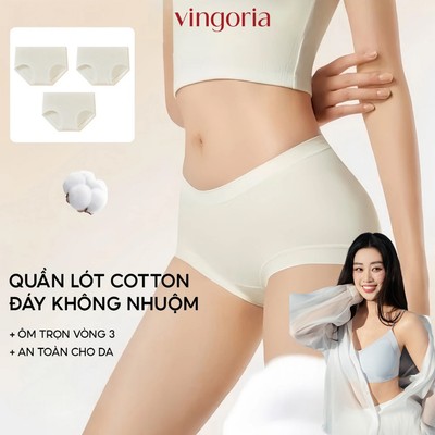 COMBO 6 quần lót cotton tự nhiên VINGO/VINGORIA mềm mại kháng khuẩn CB108