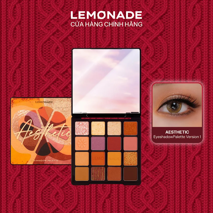 Bảng phấn mắt Lemonade Aesthetic Eyeshadow Palette Version1 - 20.8g