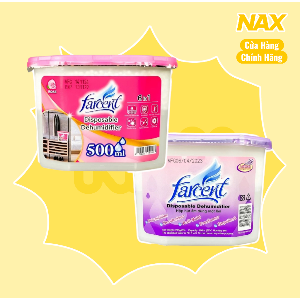 NAX Hộp Hút Ẩm Farcent 500m