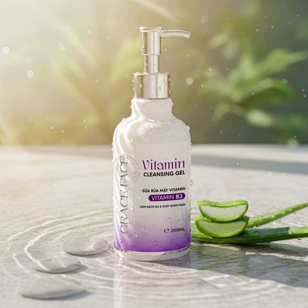 Sữa rửa mặt dịu nhẹ cho da dầu mụn, da nhạy cảm Grace Face dạng gel pH 5.5 200ml | BigBuy360 - bigbuy360.vn