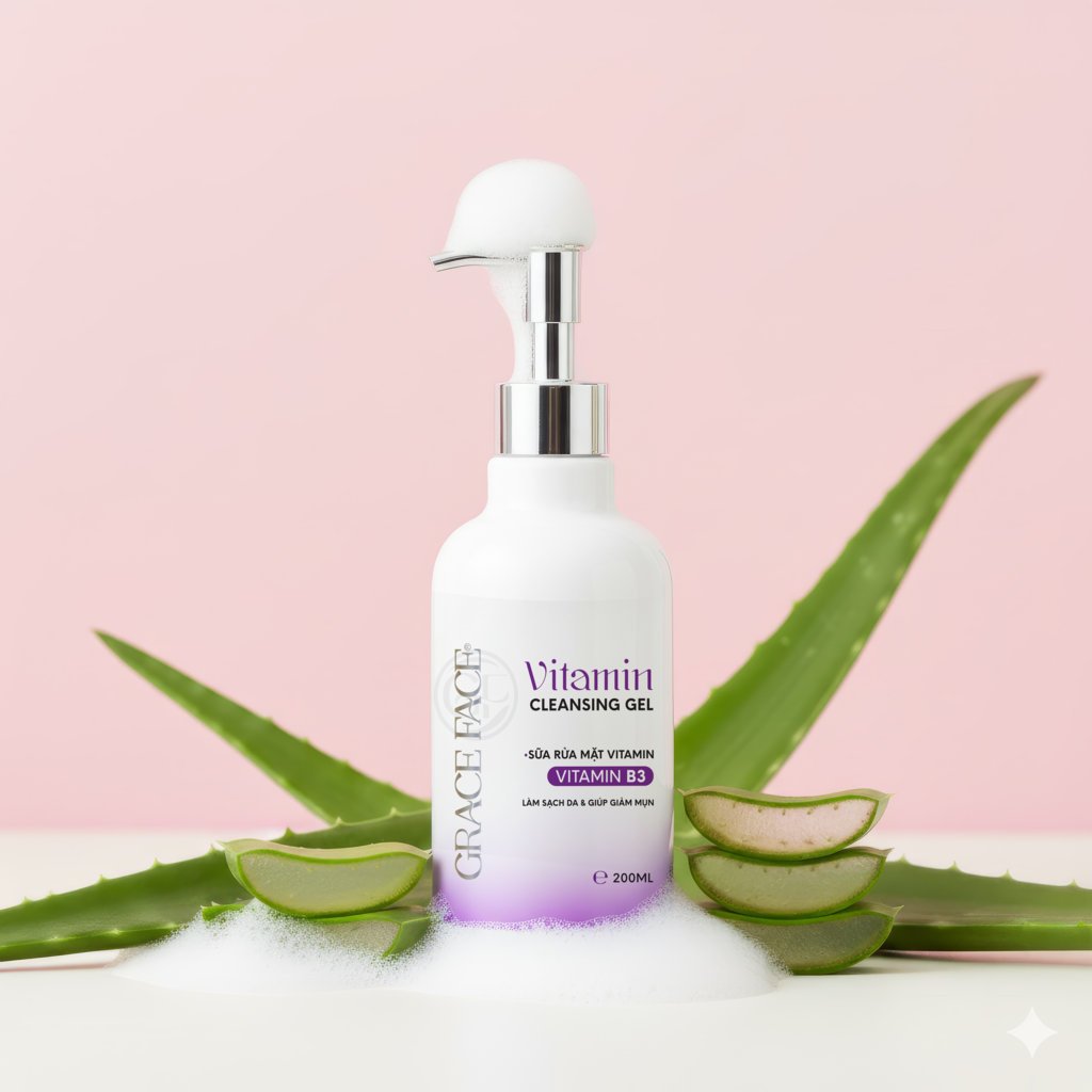 Sữa rửa mặt dịu nhẹ cho da dầu mụn, da nhạy cảm Grace Face dạng gel pH 5.5 200ml | BigBuy360 - bigbuy360.vn