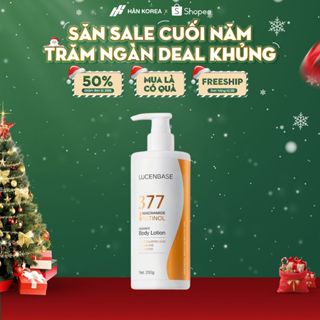  Sữa dưỡng thể Body Lucenbase 377 250g Sữa dưỡng toàn thân hỗ trợ dưỡng ẩm sáng da - C139 Hân Korea 