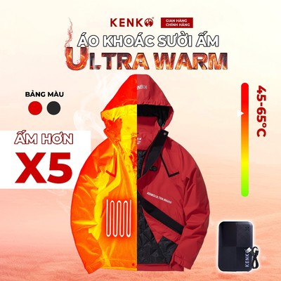 Áo khoác sưởi ấm KENKO Ultrawarm công nghệ Nhật Bản nhiệt độ làm ấm vượt trội BH 12 tháng