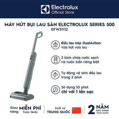 Máy hút bụi lau nhà không dây cầm tay Electrolux Wet 500 EFW51112 - BH 24 tháng, hút bụi khô và ướt