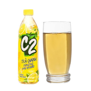 Trà xanh C2  Vị Chanh Thùng 24 Chai 455 Ml