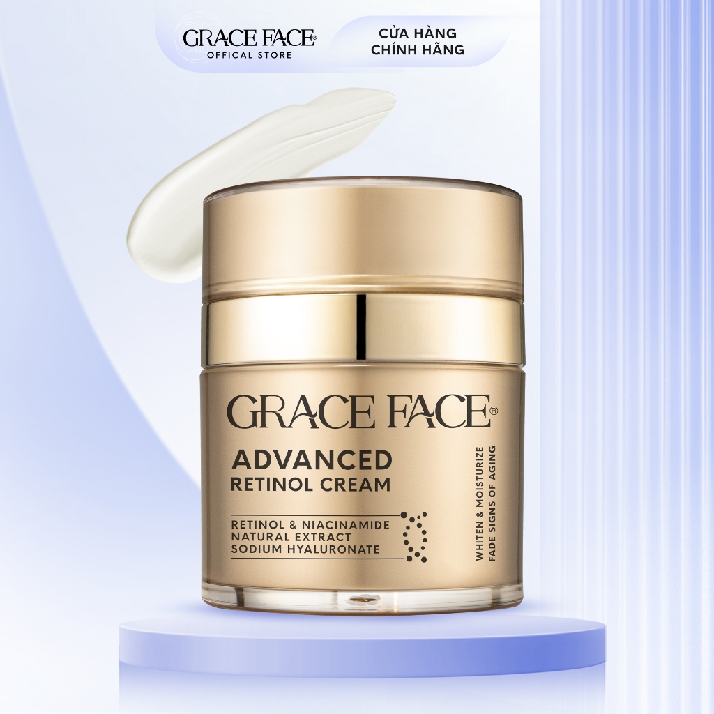 Kem dưỡng retinol dưỡng da trắng sáng, mờ thâm, giảm nếp nhăn Grace Face Advanced Retinol 30g | BigBuy360 - bigbuy360.vn