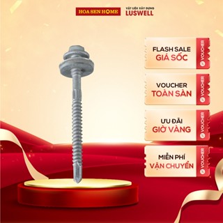  Vít bắn tôn LUSWELL MAX 2000h VNSHE 45mm-50mm-68mm  Túi 100 con vít  Lông đền nhôm chống gỉ - Hoa Sen Home 