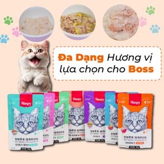 Pate mèo , bate Wanpy 80g cho mèo , pate tươi cho mèo gói nhiều dinh dưỡng