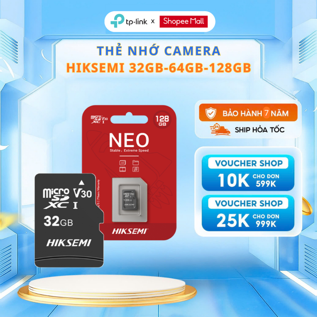 Thẻ Nhớ MicroSDHC™ HIKSEMI NEO 32GB - HS-TF-C1-32G - Class 10 and UHS-I / TLC Dùng Cho Camera Wifi Đ