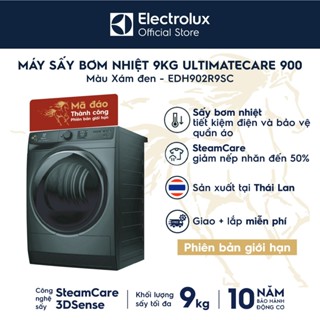  Phiên bản giới hạn 2026 - Máy sấy bơm nhiệt Electrolux 9kg UltimateCare 900 - Xám đen Onyx EDH902R9SC 