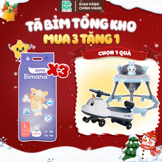   3BM   TẶNG XE LẮC XE TRÒN TẬP ĐI  COMBO 3 BỊCH tã bỉm BIMANA Hàn Quốc thấm tốt đủ size NB S M L XL 2XL 3XL 