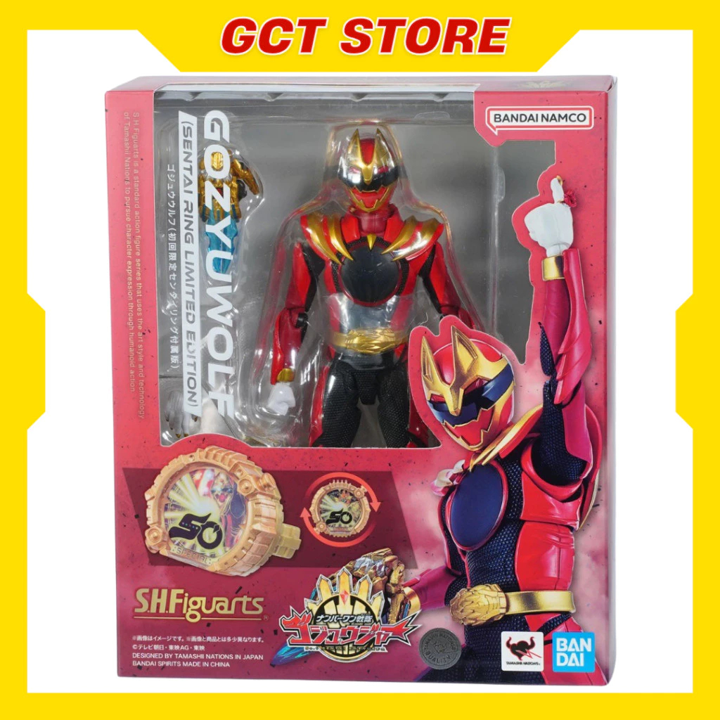 [CÓ SẴN] Mô Hình SHF Gozyuger Red Gozyuwolf Sentai Ring Limited Edition No.1 Sentai Gozyuger