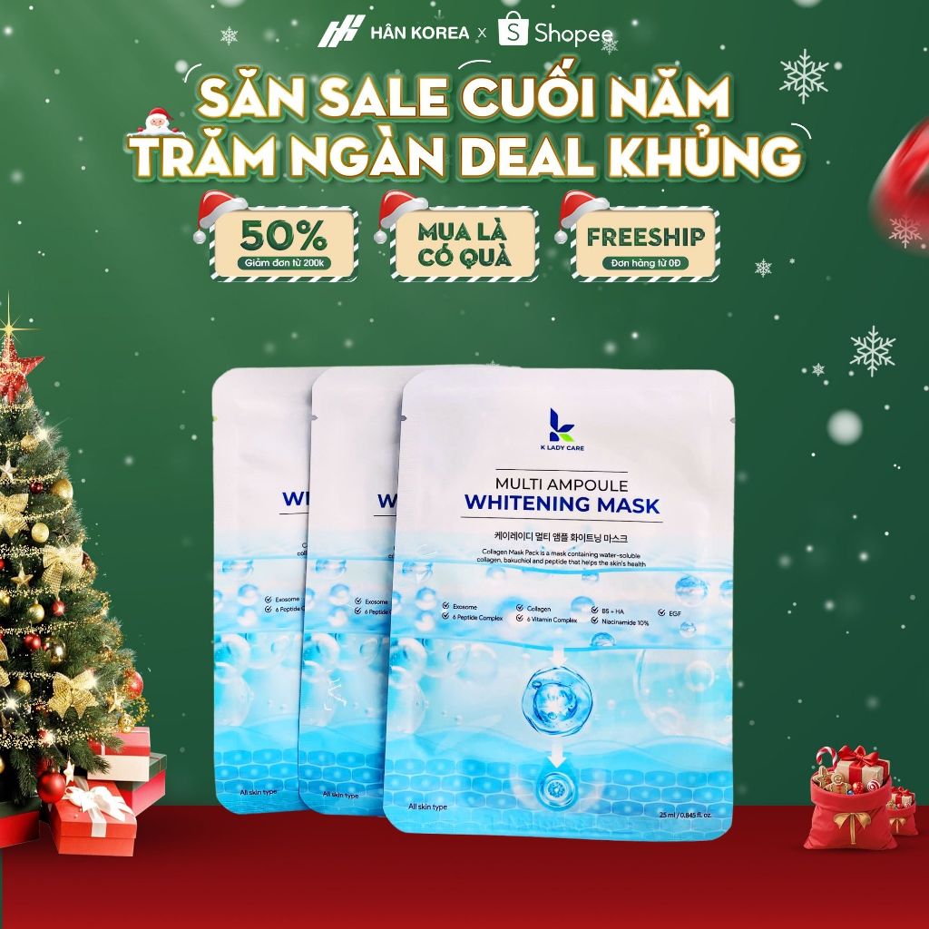  Combo 10 Miếng Mặt Nạ B5 HA Dưỡng Ẩm Phục Hồi Da K Lady Care – Cấp Ẩm Làm Dịu Cho Da Nhạy Cảm 
