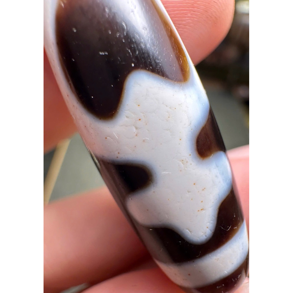 DZI BẢO BÌNH full chu sa hắc sa, đá già cao năng lượng