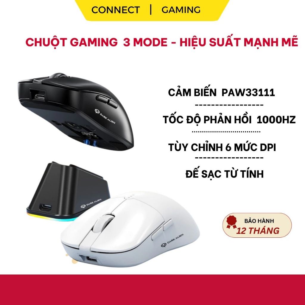 Chuột không dây - Chuột Bluetooth Leaven X3 Chip PRO-Chuột Bluetooth Có Dock Sạc- LED Rgb-1600 DPI S