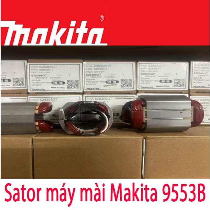 Stator máy mài góc  9553B Makita 628399-7 Chính Hãng