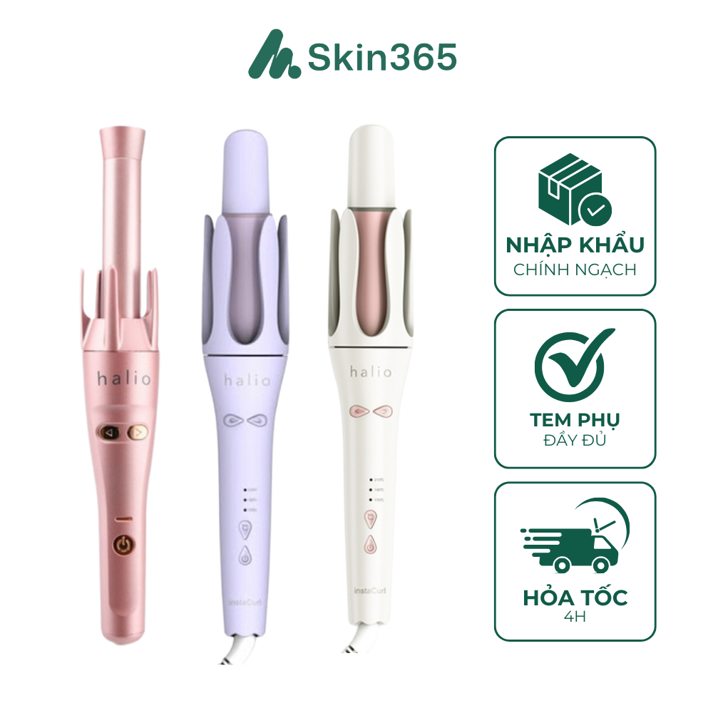 Máy Uốn Tóc Tự Động Halio Ion Âm Auto Rotating Hair Curler Công Nghệ Gốm Tourmaline