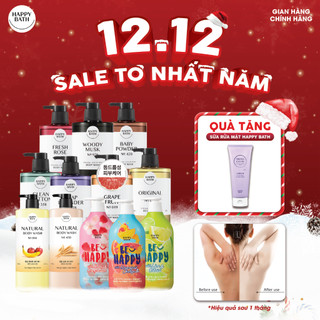  Sữa Tắm HAPPY BATH 900g 910g Có AHA Giúp Da Đều Màu Trắng Sáng Sữa Tắm Trắng Da Cấp Ẩm Dung Tích Lớn 