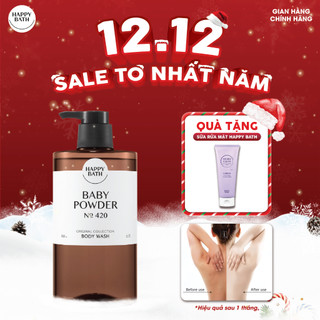   No.420  Sữa tắm Trắng Da Happy Bath Siêu Cấp Ẩm Cho Da Khô Ráp Hương Thơm Nhẹ Nhàng Tinh Khiết 