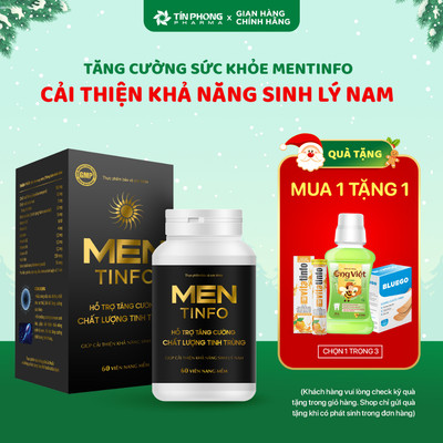 Viên Uống TPBVSK MENTINFO Hỗ Trợ Cải Thiện Sinh Lý Nam Hộp 60 Viên