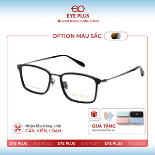  Kính Cận Dáng Chữ Nhật Reeman 3650 Eye Plus Gọng Nhựa Acetate Cao Cấp Kính Mắt Kiểu Dáng Thời Trang 