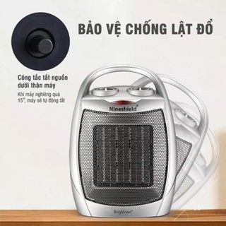 Máy sưởi gốm Ceramic để bàn làm việc, Máy sưởi mini xách tay đa năng sưởi ấm cho bé chống đổ an toàn